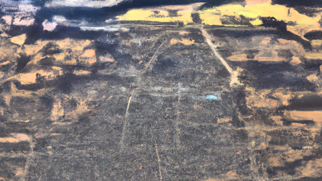 Orland Park, Illinois painted from the sky