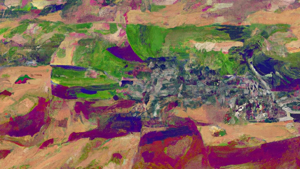 Ottawa, Kansas painted from the sky