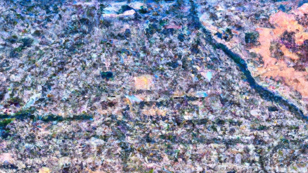 Palmdale, California painted from the sky