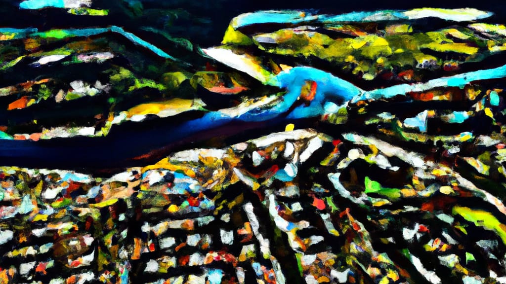 Port Saint Lucie, Florida painted from the sky