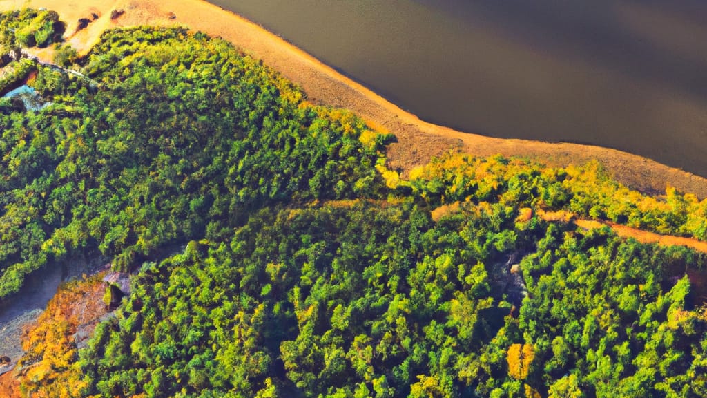 River Edge, New Jersey painted from the sky