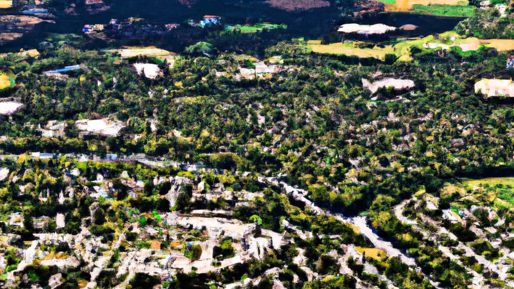 River Grove, Illinois painted from the sky