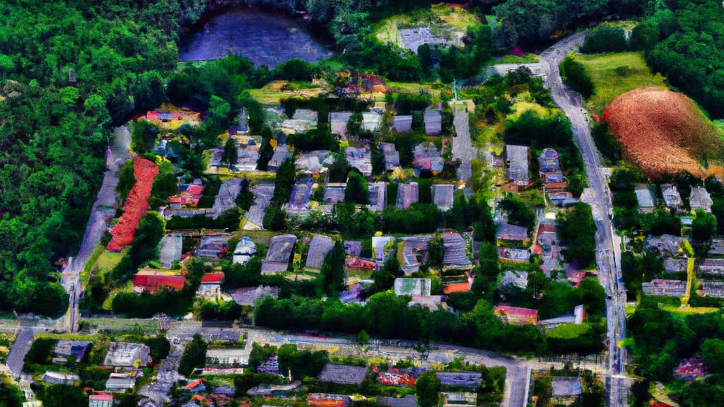 Riverdale, Georgia painted from the sky