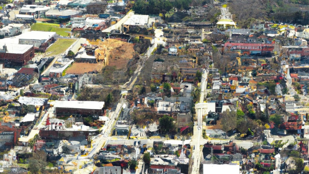 Rock Hill, South Carolina painted from the sky