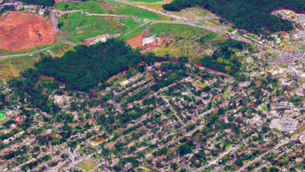 Rocky Mount, North Carolina painted from the sky