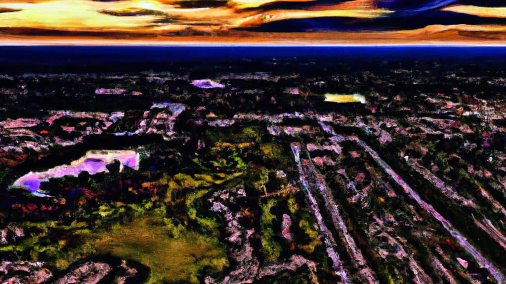 Seminole, Florida painted from the sky