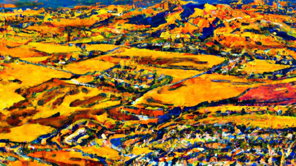 Temecula, California painted from the sky