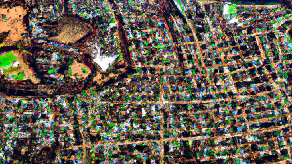 Thornwood, New York painted from the sky