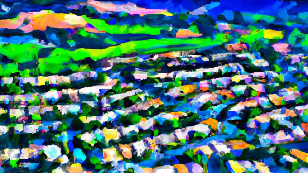 Torrance, California painted from the sky