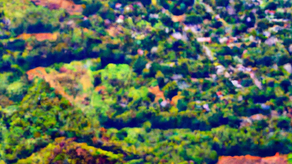 Triangle, Virginia painted from the sky