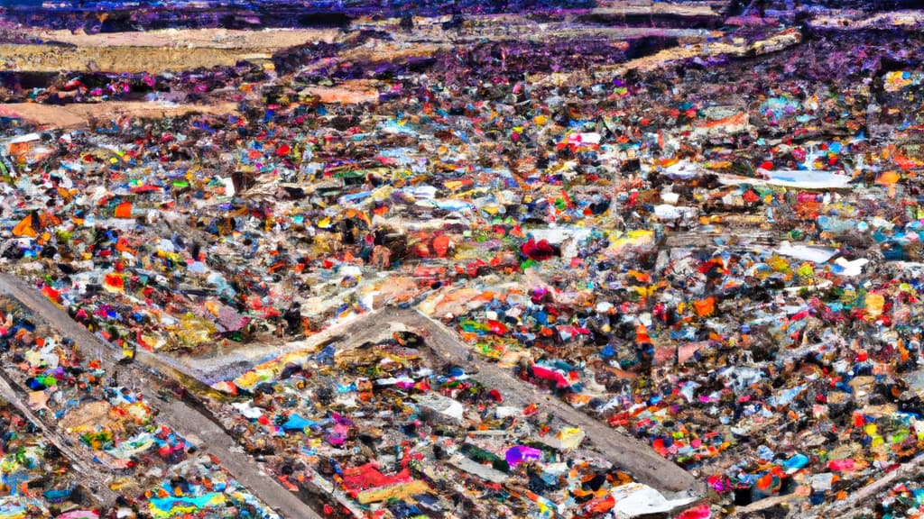 Victoria, Minnesota painted from the sky