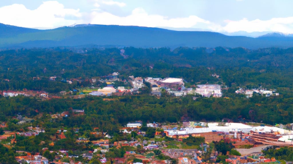 Vienna, Virginia painted from the sky