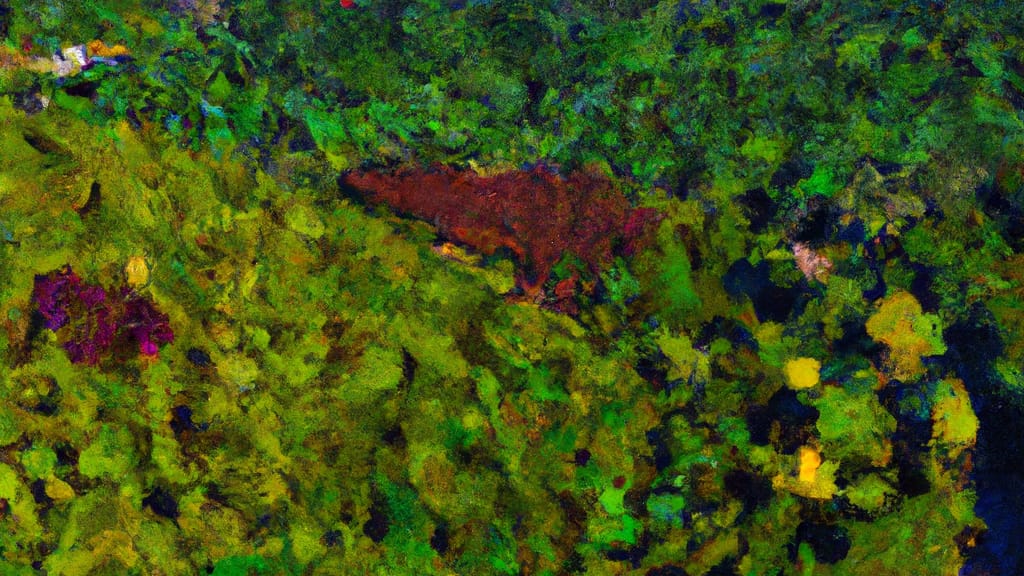 Wake Forest, North Carolina painted from the sky