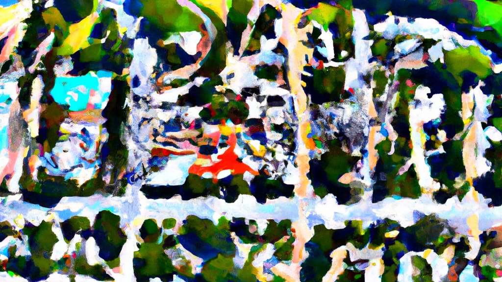 Walworth, New York painted from the sky