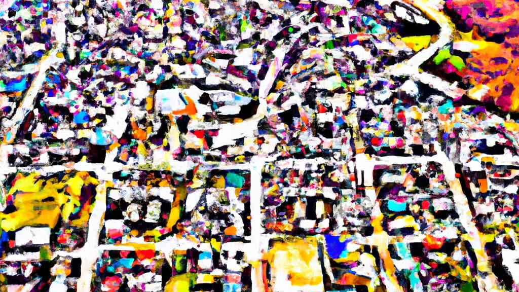 Waynesboro, Georgia painted from the sky
