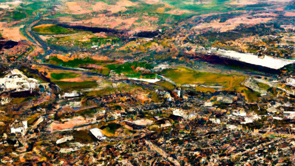 West Jordan, Utah painted from the sky