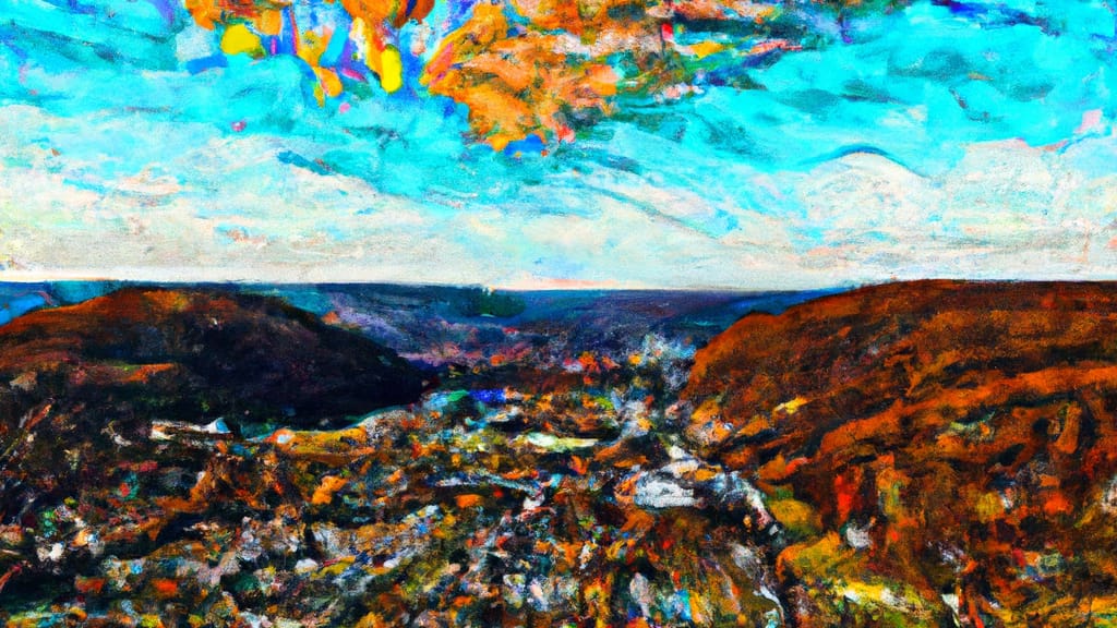 Westmoreland, New York painted from the sky