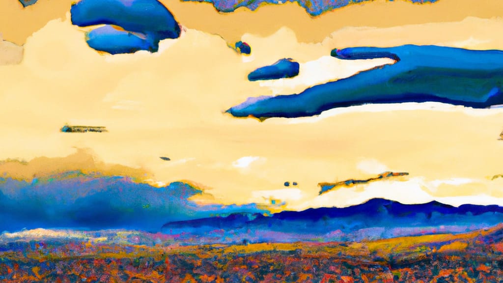 Wheat Ridge, Colorado painted from the sky