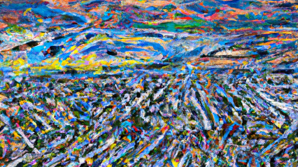 Windsor, California painted from the sky