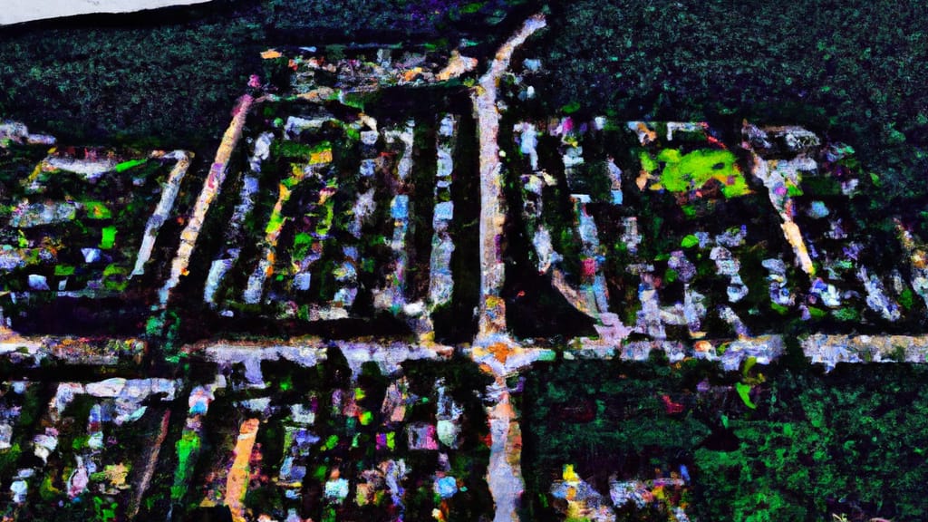 Yulee, Florida painted from the sky