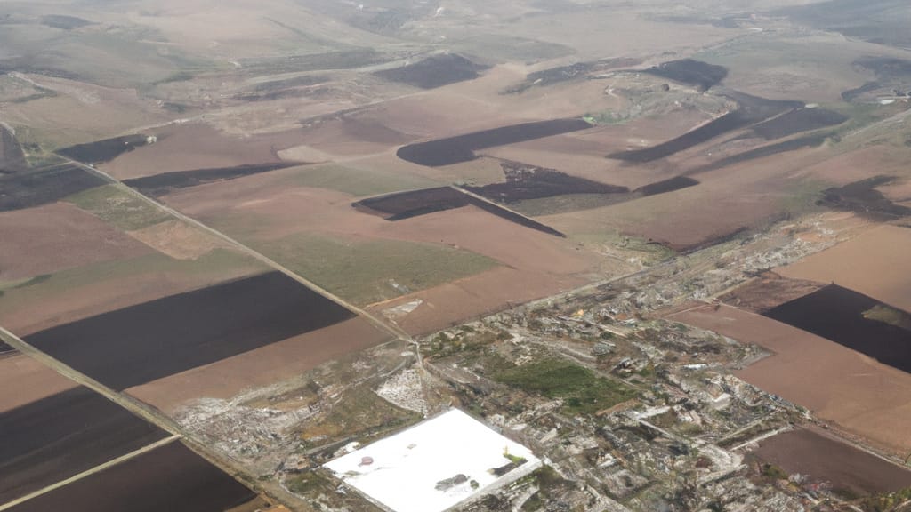 Albers, Illinois painted from the sky