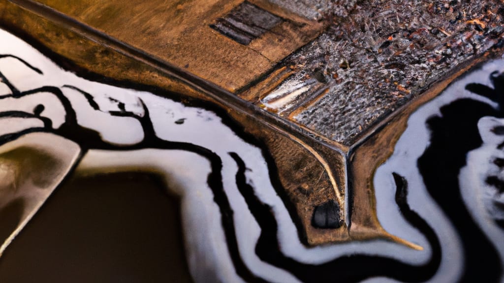 Alviso, California painted from the sky