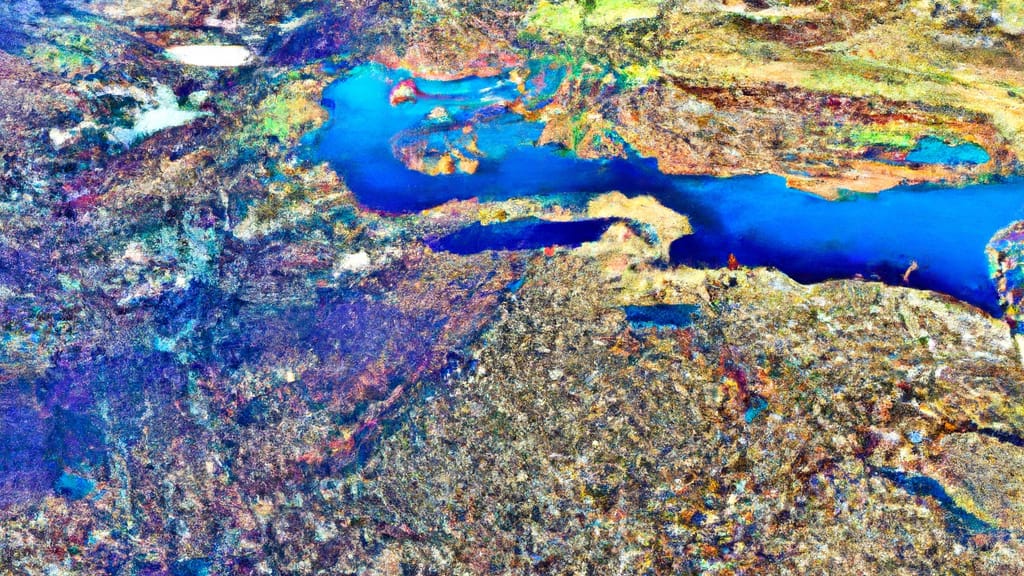 Apple Valley, Minnesota painted from the sky