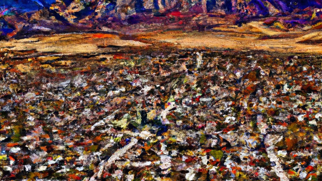 Bishop, Georgia painted from the sky