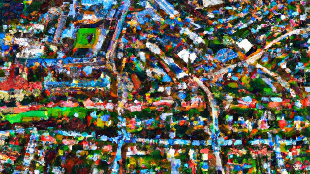 Brandywine, Maryland painted from the sky