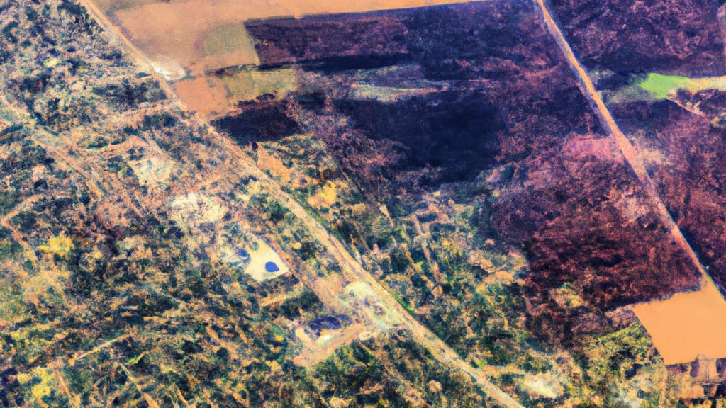 Coleman, Michigan painted from the sky