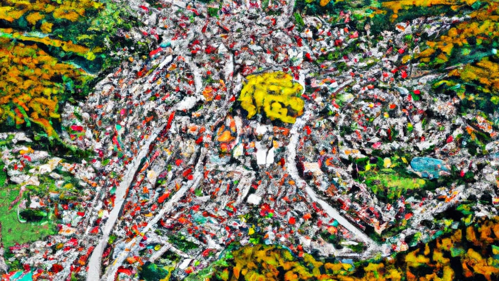 Cordova, Tennessee painted from the sky