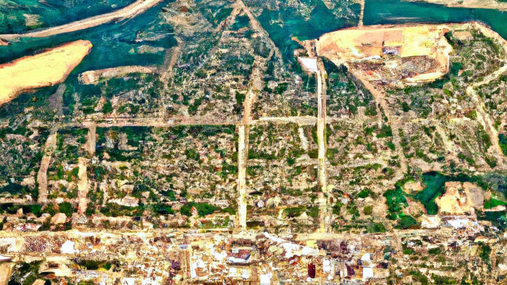 Creve Coeur, Missouri painted from the sky