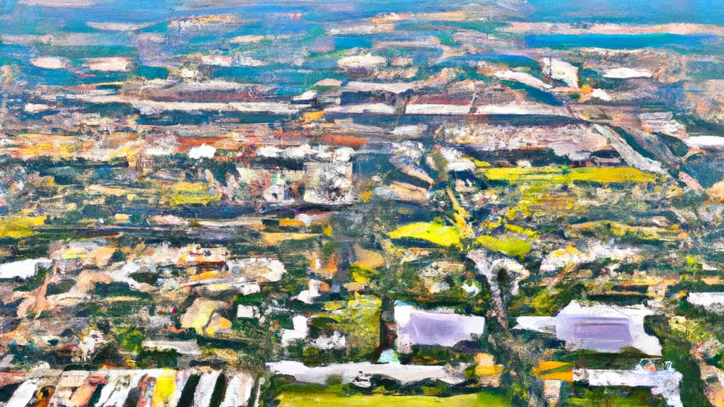 Doral, Florida painted from the sky