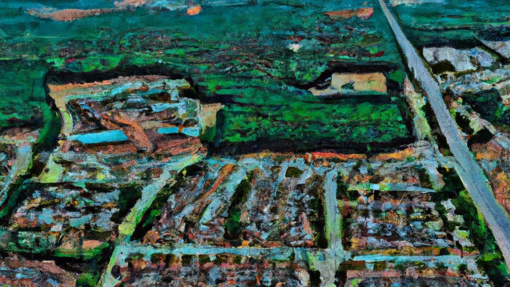 Doraville, Georgia painted from the sky