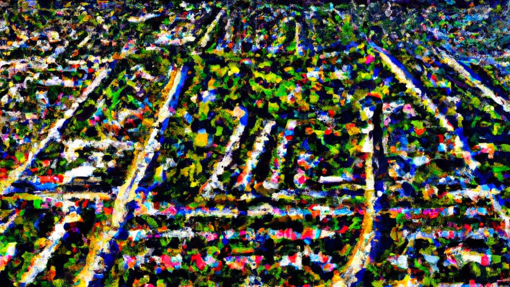 East Elmhurst, New York painted from the sky