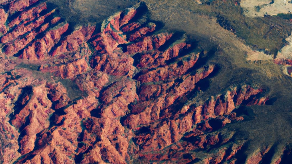 Eden, Utah painted from the sky