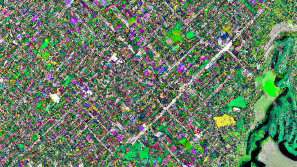 Fairlawn, Ohio painted from the sky