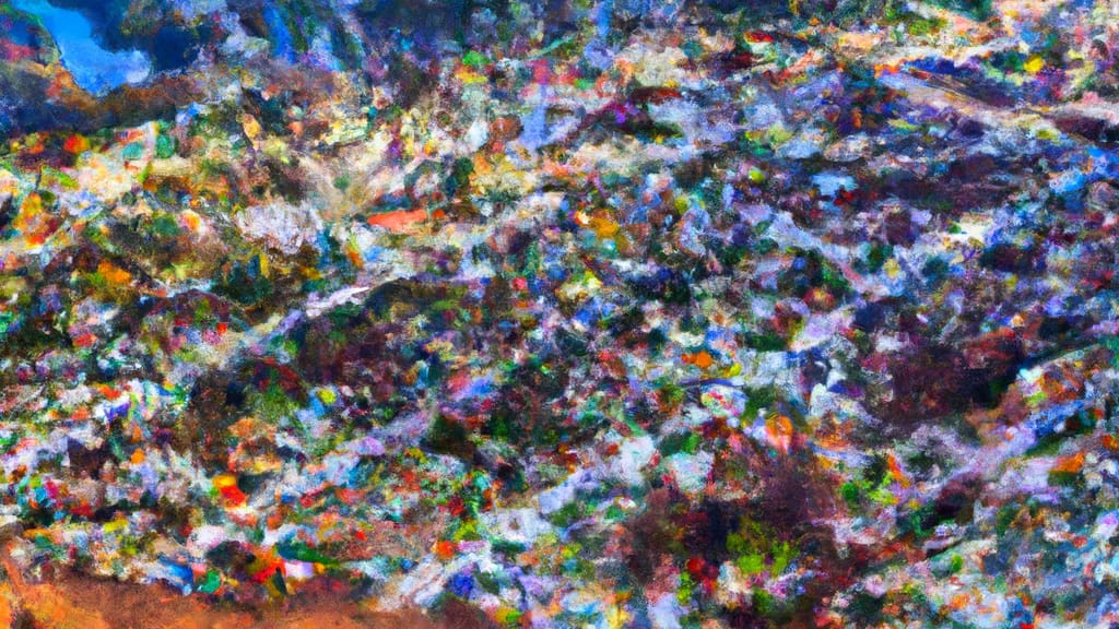 Frankfort, New York painted from the sky