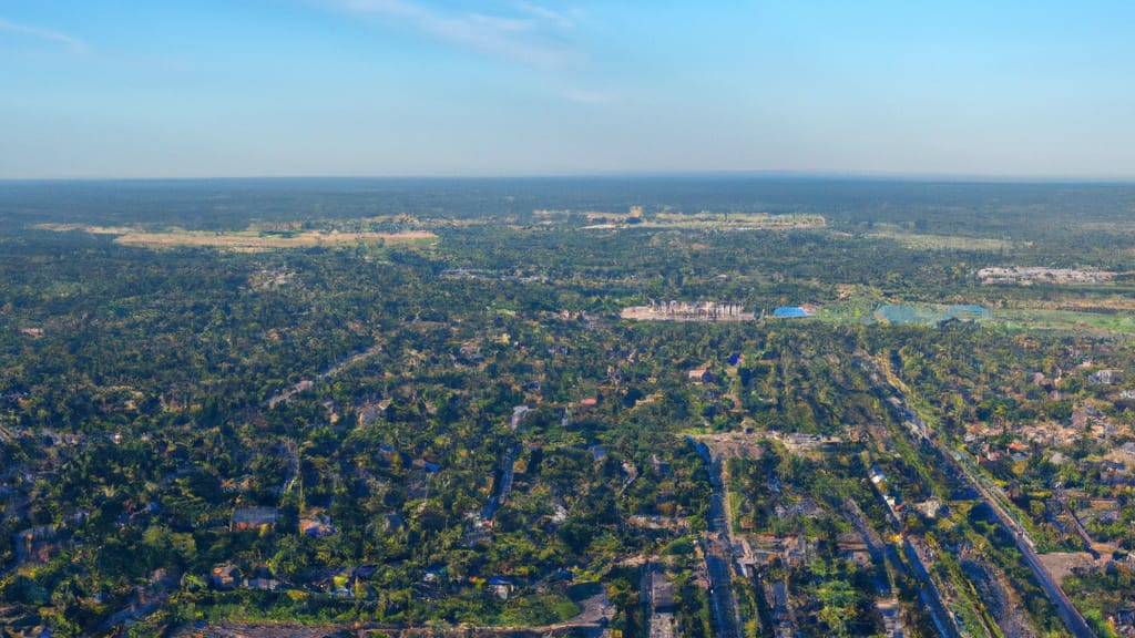 Fridley, Minnesota painted from the sky