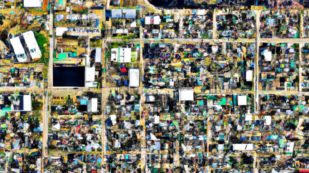 Hermantown, Minnesota painted from the sky
