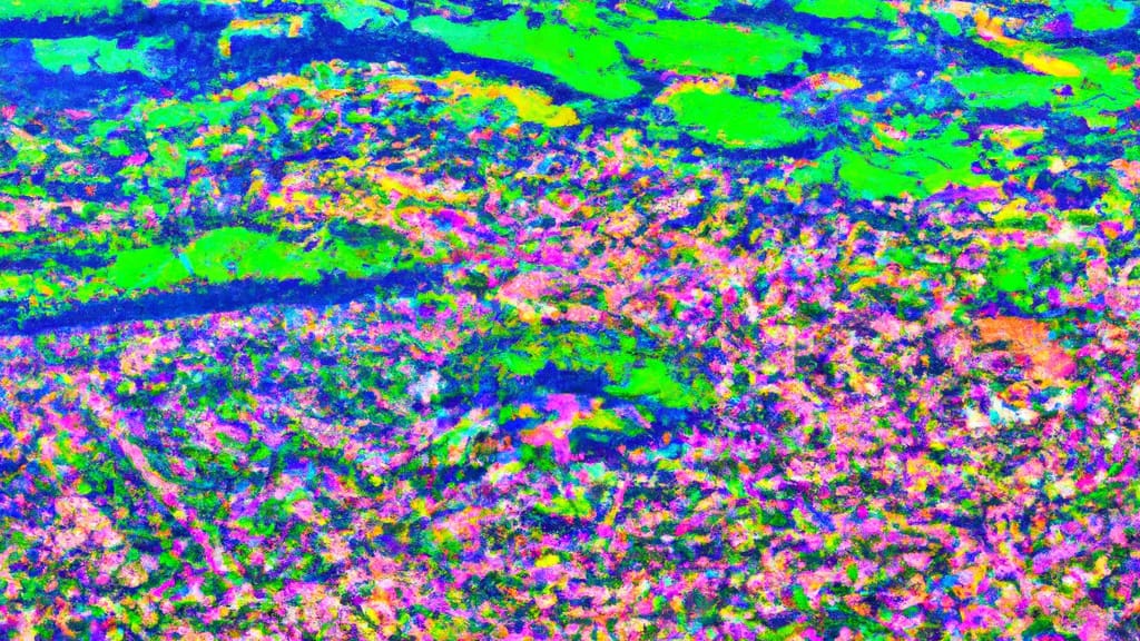 Huber Heights, Ohio painted from the sky