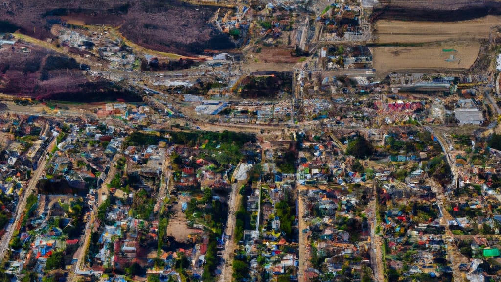 Kiel, Wisconsin painted from the sky