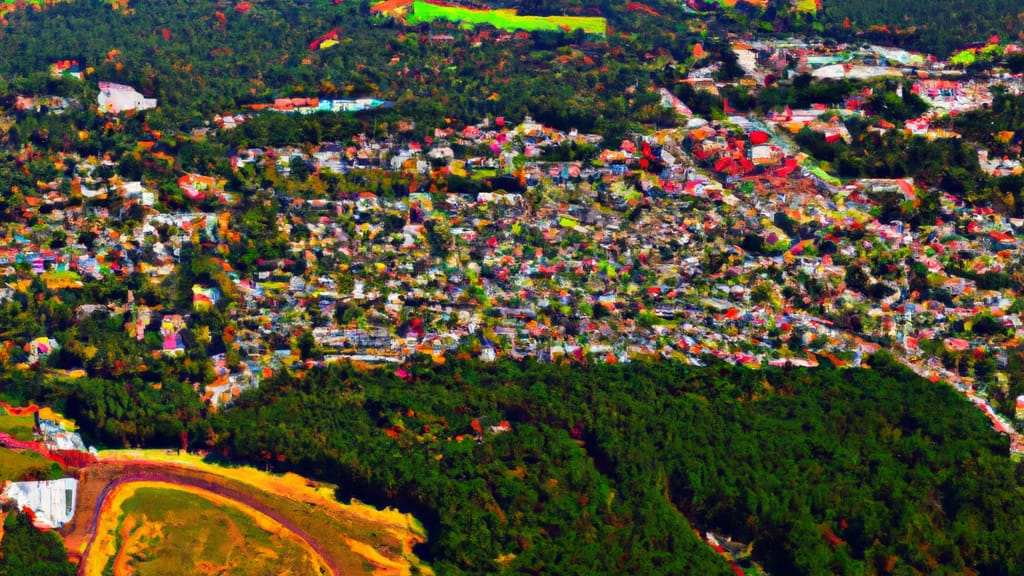 Kingstree, South Carolina painted from the sky