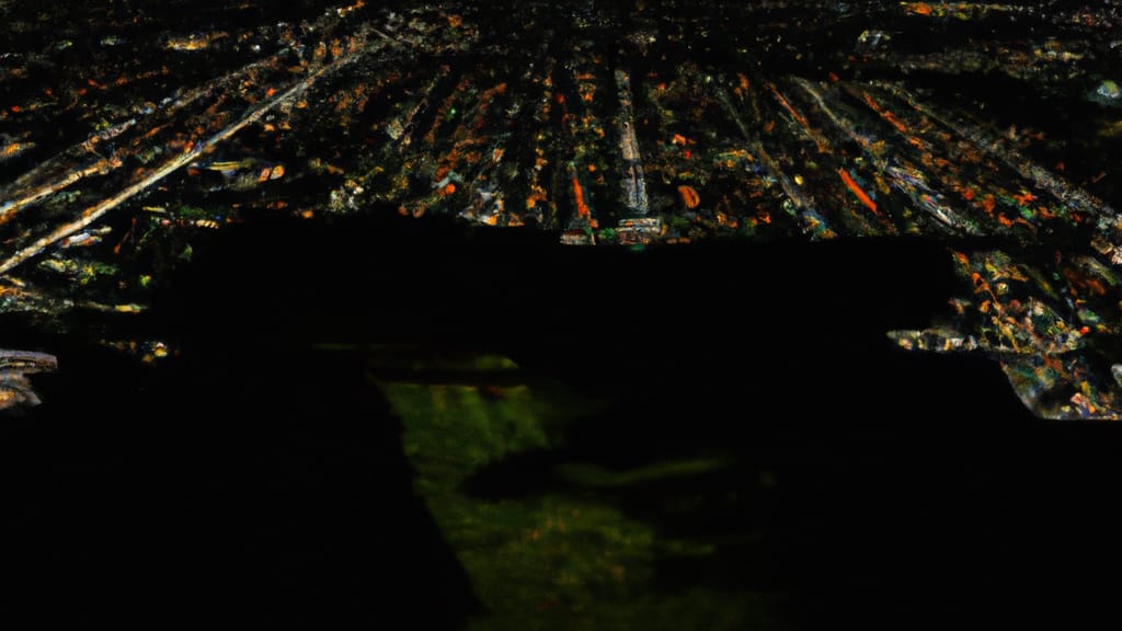 Lauderhill, Florida painted from the sky