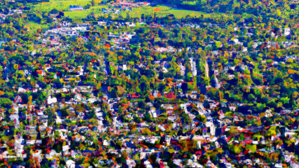 Laurel, Delaware painted from the sky