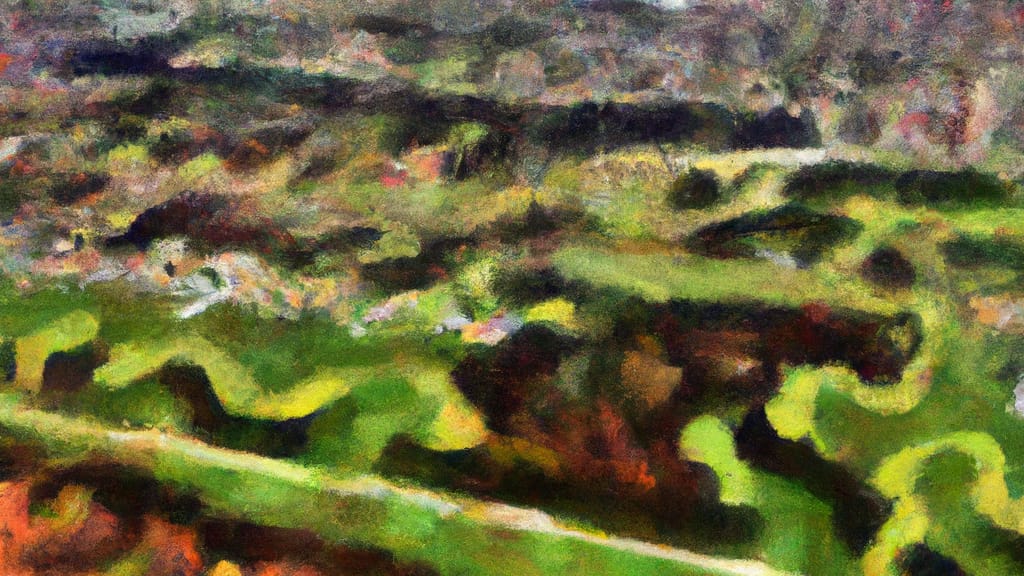 Machesney Pk, Illinois painted from the sky