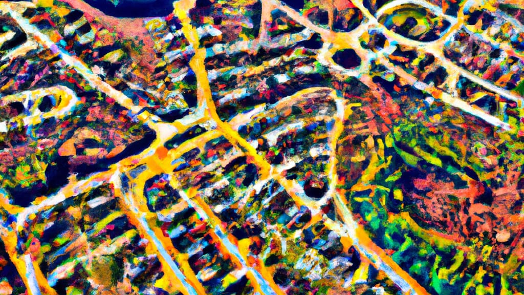 Martinez, Georgia painted from the sky