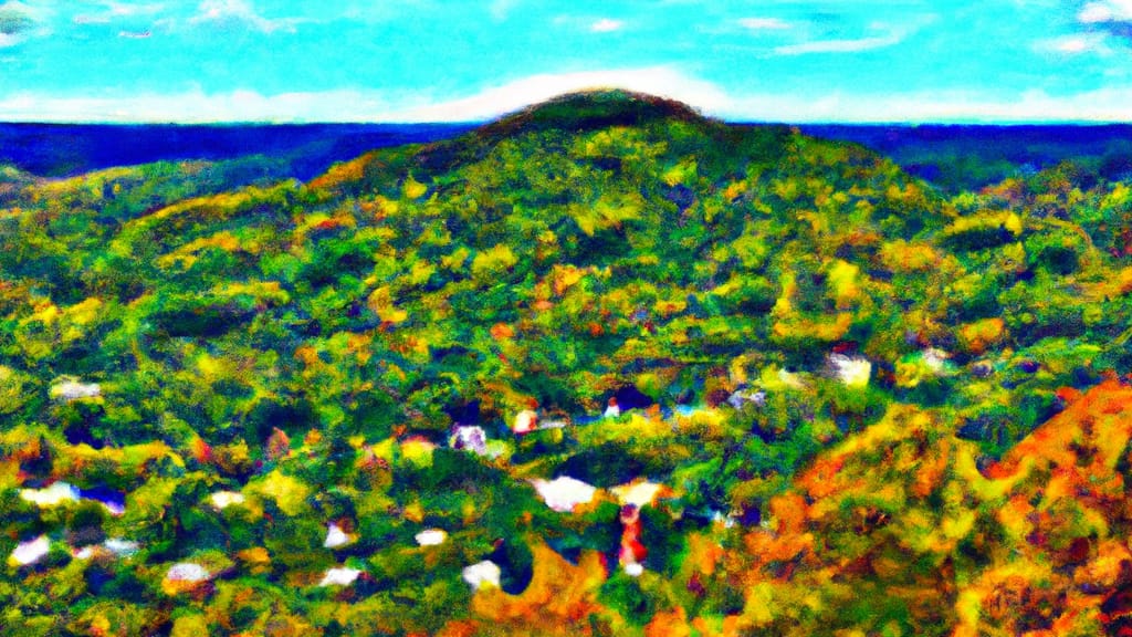 Mt Washington, Kentucky painted from the sky