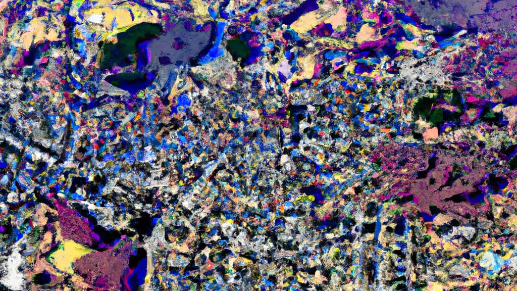 North Attleboro, Massachusetts painted from the sky