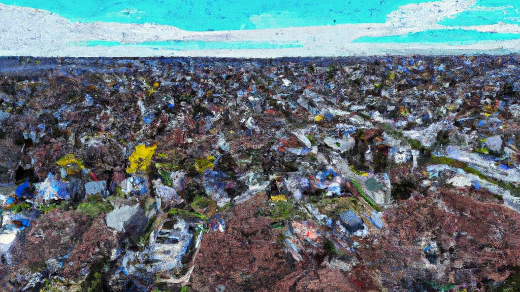 North Bellmore, New York painted from the sky